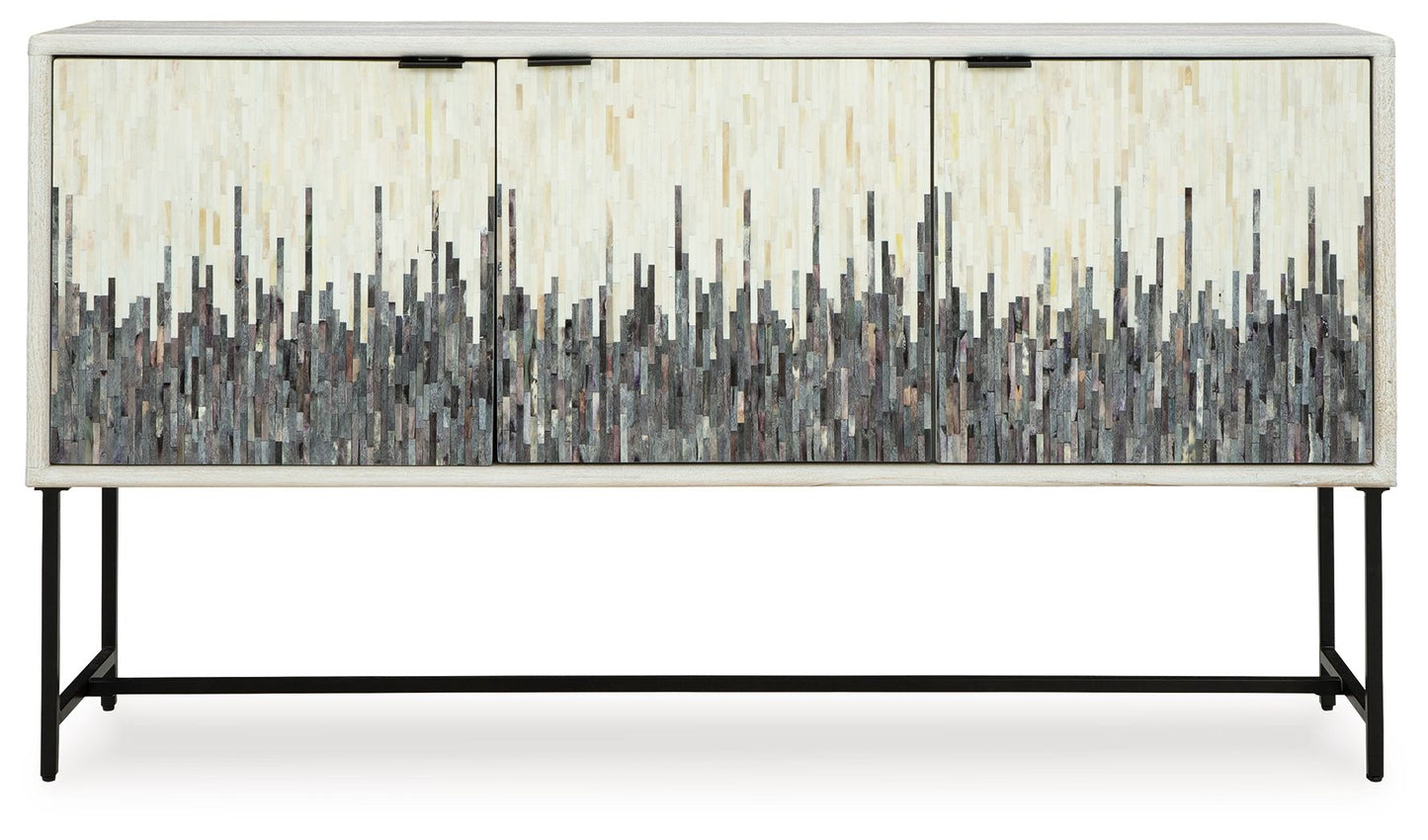 Freyton - Accent Cabinet - White / Gray