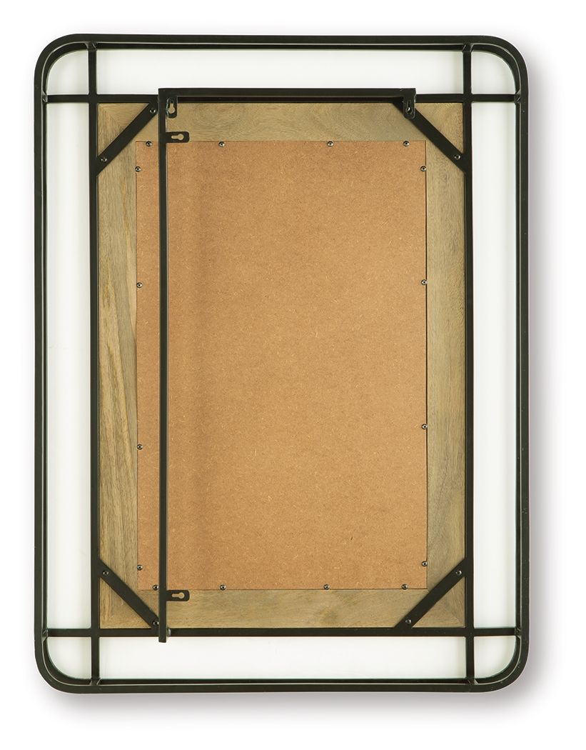 Beelman - Accent Mirror - Black / Brown