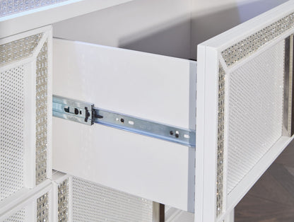 Chalanna - Dresser And Mirror - White